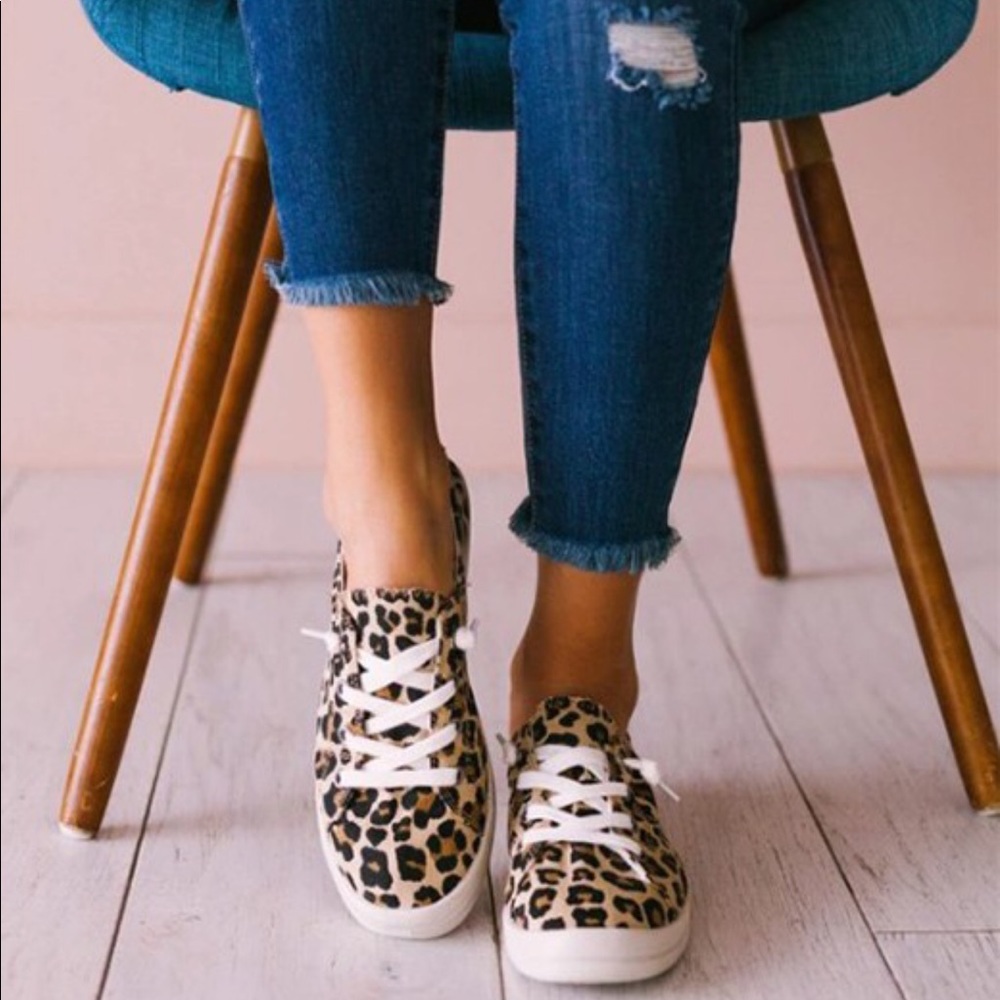 Leopard Slip On Comfy Sneakers - Picture 3 of 7